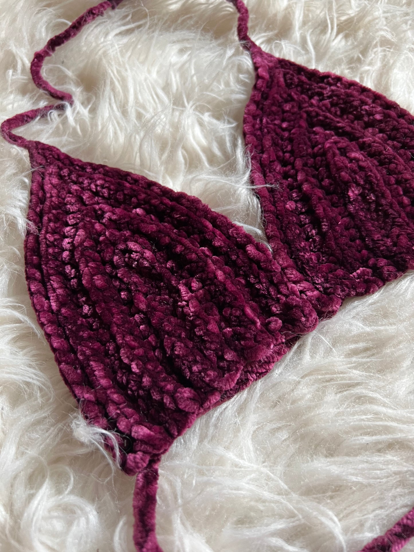 Crochet Top Velvet