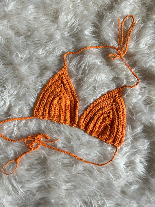 Crochet Top Orange