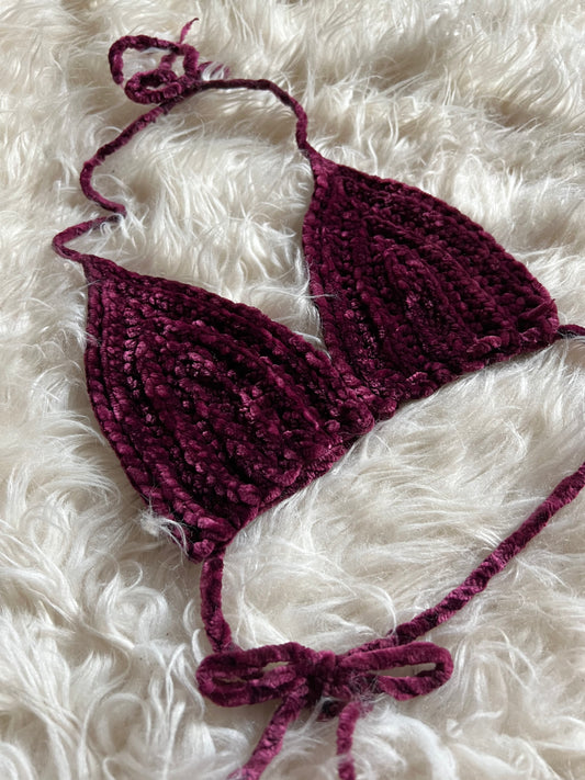 Crochet Top Velvet