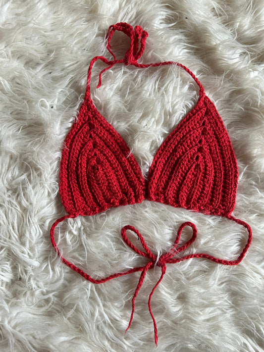 Crochet Top Red