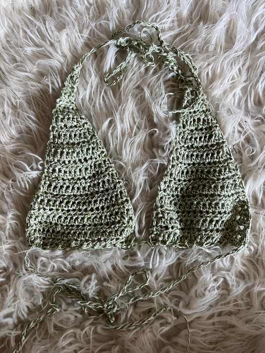 Classic Crochet Top Green